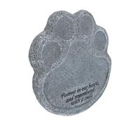 UKCOCO Pierre Tombale Résine Monument Créatif pour Animaux de Compagnie avec Patte de Chien Décoration de Jardin Souvenir pour Commémorer Vos Animaux Aimés