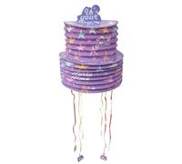 UKCOCO Piñata à Tirer Lanterne Violette Étoile pour Fête Anniversaire Garçon Fille Décoratif Suspendu Rempli de Friandises Surprise Amusante pour Garçons et Filles