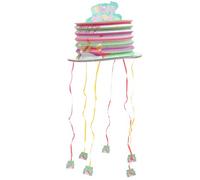 UKCOCO Piñata Licorne à Tirer Mini Décor Lantern pour Fête Garçon Fille Cadeau Anniversaire Garçon Fille Remplissable Bonbons Jouets Décoration Suspendue pour Festival et Carnaval