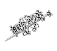 UKCOCO Pince à Cheveux Métal Cœur Celtique Vintage Décoration Coiffure Femme Fille Style Viking Présent Tradition