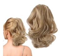 UKCOCO Pince à Cheveux pour Queue de Cheval Bou en Fibre Haute Température, Facile à Utiliser Maintien Sécurisé pour Cheveux Fins et Clairsemés, Accessoire