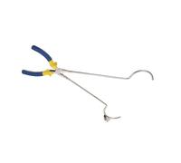 UKCOCO Pince à Creuset en Fer et Plastique 40 Cm pour Four de Fusion, Outil de Fonte D'or et Métaux, Pince Longue de Laboratoire pour Coulée et Raffinage, Usage Industriel et