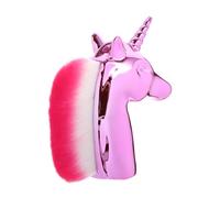 UKCOCO Pinceau à Poudre Licorne Manche Rose Doré Compact Fond de Teint pour Femmes Jeunes Filles Maquillage Quotidien Cosmétique Présent