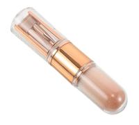 UKCOCO Pinceau de Maquillage Rétractable Multifonction avec Tête en Silicone Douce Manche Télescopique Compact Set Portable pour Blush Anticernes et Fard à Paupières - Couleur Rose
