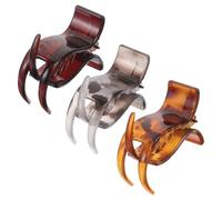 UKCOCO Pinces à Cheveux Coiffure Demi-attachée pour Queue de Cheval en Plastique 3 Pièces Résistantes la Déformation pour Cheveux Épais Lors D’activités et Occasions Diverses