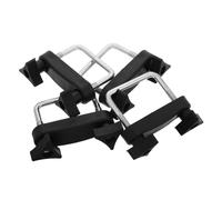 UKCOCO Pinces de Fixation pour Barres de Toit Voiture 4pcs en Métal et Plastique Noir, Design Élégant, Sécurisent la Charge pour Voyage et Camping