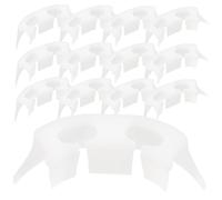 UKCOCO Pinces de Fixation pour Tiges de Tomates 100 Pcs Jardinage Extérieur Support Plastique Réglable, Clips Plieurs de Branches, Maintien Tuteurage Plantes, Protection Tige Adaptable