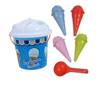 UKCOCO Plage Glace Garçon Fille et Créatif Kit de Sable Éducatif pour Garçon Fille Seau Bleu avec Forme Glacée Jeu Extérieur Amusant et Résistant Couleur Aléatoire Couleur Aléatoire