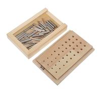 UKCOCO Planche à Chevilles en Bois pour Rééducation des Mains - Équipement D’exercice des Doigts pour Motricité Fine, Coordination Œil-main et Renforcement Digital, Usage à Domicile