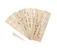 UKCOCO Planche de Traçage Bois Éducative Creuse pour Apprentissage Précoce Montessori pour Garçon Fille de an Outil de Reconnaissance et Écriture Pratique