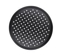 UKCOCO Plaque à Pizza Perforée Acier Au Antiadhésive Plateau de Cuisson Résistant et Rapide pour Four Ustensile de Pâtisserie et Facile à Nettoyer