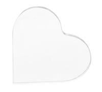 UKCOCO Plaque Acrylique Transparente DIY Bricolage Décorative Cœur pour Souvenirs et Messages et Transparent pour Projets et Commémoratifs