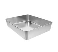 UKCOCO Plaque de Cuisson Rectangle Inox Multifonction pour Four Moule à Gâteau et Plateau de Service et Antiadhésif