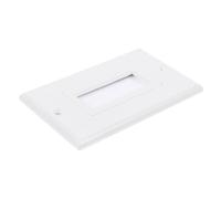 UKCOCO Plaque Murale Passe Câbles Gang avec Brosse Cache Câbles Abs pour Organisation et Bureau TV Polyvalente pour Gestion Murale
