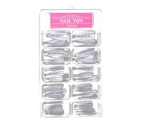UKCOCO Plaques à Ongles en Plastique Transparent Échelle, 100 Pièces, Modèles D'extension pour Nail Art et Fournitures de Manucure, Accessoires pour Gel et Décoration D'ongles, Usage