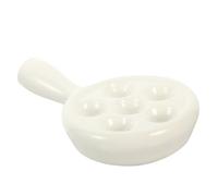 UKCOCO Plat Escargot Céramique Haute Résistance Multi Cuisson Au Four et Micro-ondes Plateau Cuisson Escargots Pratique et Facile à Nettoyer Assiette Dessert pour Maison et Restaurant