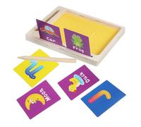 UKCOCO Plateau de Sable Montessori Bois pour Écriture Garçon Fille Jeu Éducatif Sensoriel pour Apprentissage Lettres Motricité Fine et Reconnaissance Set pour Garçons et Filles