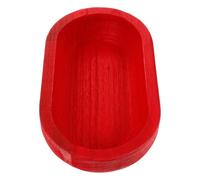 UKCOCO Plateau de Service Ovale en Bois Rouge, Grand Format
