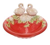 UKCOCO Plateau Décoratif en Céramique Blanc S, Porte-Rangement D'entrée Multifonction, Plateau de Fruits et Collations, Assiette Créative pour Bijoux et Décoration Intérieure