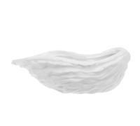UKCOCO Plateau Design Unique et Facile à Nettoyer à Sauce en Céramique Blanc pour Condiment pour Décoration de Table et Restaurants