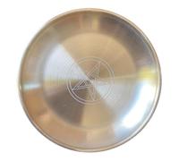 UKCOCO Plateau Rituel Décoratif Pentacle Doré avec Motif Étoile Assiette Cérémonie Sacrée Polyvalente pour Protection Et Ornements Spirituels