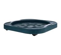 UKCOCO Plateau Rond Mobile pour Réservoir de Gaz roulettes, Support Stable en Plastique Moulé Monobloc, Meuble Cuisine Pratique pour Stockage et Déplacement Sécurisé des Bouteilles