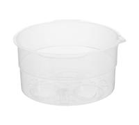 UKCOCO Plateau Vapeur en Acrylique Transparent 12 Cm pour Chauffe-biberon, Accessoire de Remplacement Multifonction, Panier Vapeur Perforé Compatible pour Biberons et Bouteilles, Usage