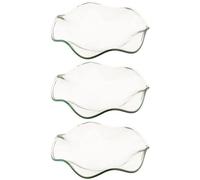 UKCOCO Plateaux en Verre Compatible -Bougie et Diffuseur de Parfum pour Lot de 3 et Support pour Lampe Aromathérapie pour -Cire et Huile Essentielle