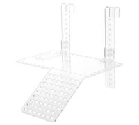 UKCOCO Plateforme de Repos Large en Acrylique Transparent pour Tortues Aquatiques, Rampe D'accès Crochet Renforcé, Adaptée aux Aquariums à Eau Profonde, Support Stable pour Reptiles