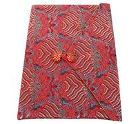 UKCOCO Pochette de Rangement Brocart Épais pour Écritures Bouddhistes Paquet Décoratif Chinois Fermeture Nœud Chinois Taille Moyenne pour Voyage Randonnée et Stockage D’Objets