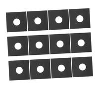 UKCOCO Pochettes de Rangement Protection Pratique pour Disques Vinyles en Papier Kraft Noir Lot de 12 et Facile à Utiliser pour Albums Vinyles Classiques