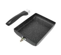 UKCOCO Poêle à Omelette Japonaise Antiadhésive Carrée Poêle à Déjeuner Pratique pour Cuisine Compatible Induction et Gaz Manutention Ergonomique Utilisation Domestique et Professionnelle