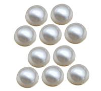 UKCOCO Poids de Voile Mariage Magnétique Double Face en Alliage et Perles Artificielles Blanc, 10pcs, Maintien Ferme et Intégration Discrète pour Voiles et Foulards