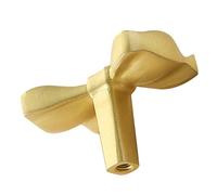 UKCOCO Poignées de Tiroir en Laiton Massif Doré, Boutons de Meuble en Forme de Nœud, Lot 1 Pièce, Design Bohème pour Commode et Placard Garçon et Filles, Poignées Décoratives pour