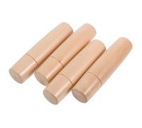 UKCOCO Poignées en Bois Verni pour Outils de Barbecue, Lot de 4 Manches Confortables et Résistants la Chaleur 8,8X2,3 CM, pour Barbecue Cuisine en Extérieur