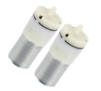 UKCOCO Pompe à Air Électrique en Plastique Argenté Installation Rapide Mini 2pcs, Design Compact Silencieuse pour Aquarium pour Aquarium Poissons