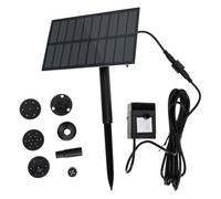UKCOCO Pompe Solaire pour Fontaine Eau Extérieure Pompe Eau Solaire pour Bain Oiseaux et Décoration Jardin Kit Fontaine pour Bassin et Jardin