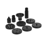 UKCOCO Pompes Solaires pour Fontaine de Jardin Extérieure, 3 Ensembles de Buses en ABS Noir, Alimentation Solaire, Installation Facile pour Bassins et Bain d'oiseaux