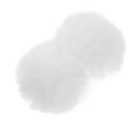 UKCOCO Pompons Chaussures Amovibles Fourrure Synthétique Lot de 2 Accessoires Décoratifs pour Femmes et Filles Mariage Anniversaire Chapeaux Paquet à Main 7Cm