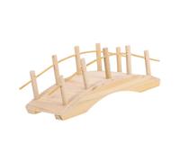 UKCOCO Pont Arqué Bois pour Maison de Poupées Accessoire Miniature pour Féeriques Décor de Terrarium et Bonsai Style Vintage Élégant Aux Aléas pour Scènes Miniatures
