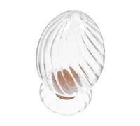 UKCOCO Porte-allumettes en Forme D'hélice en Verre Transparent, Cloche Vide À l'envers, pour Table À Manger, Cheminée, Salle De Bain, Décoration
