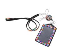 UKCOCO Porte-Badge avec Cordon en Strass Coloré Enrouleur Rétractable Lanière Porte-Carte d'Identité Légère et Confortable Accessoire pour Badges Infirmière et Enseignants Usage