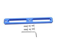 UKCOCO Porte-bidon de Vélo Extensible en Métal Bleu, Support Réglable pour Bouteilles, Accessoire Multifonction pour Cyclisme, Randonnée et Camping