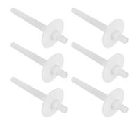 UKCOCO Porte Bobine Machine à Coudre en Plastique Blanc, Support en Plastique pour Bobine Épingle à Coudre Auxiliaire, Lot de 6 Pièces pour Projets la Maison