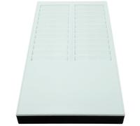 UKCOCO Porte-cartes à Fentes Mural 24 Emplacements en Plastique Résistant Numérotation, Support de Cartes de Pointage Rétractable pour Machine de Présence, Rangement Bureau Pratique