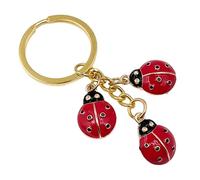 UKCOCO Porte-Clés en Alliage Motif Libellule à Sept Points Breloque pour Paquet à Main Accessoire Léger et Compact Porte-Clés Voiture Multifonction Présent Féminin