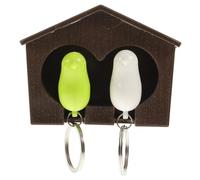 UKCOCO Porte Clés Mural Forme de Nichoir Oiseau Support Mural pour Clés Romantique pour Couple Cadeau Amoureux Multifonction pour Maison et Dortoir Couleur Aléatoire Couleur Aléatoire