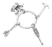 UKCOCO Porte-clés Outils Cartoon avec Tournevis Marteau Clé Réglable Mini Porte-clés Décoratif pour Sac et Sac à Dos Accessoire Léger et Résistant pour Bricoleurs et Amateurs de DIY