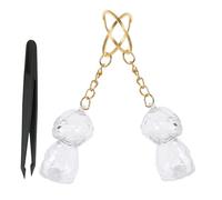 UKCOCO Porte-Clés Souvenir en Poils D’Animaux 3 Pièces Transparent Capsule Commémorative et Pince Accessoire Léger pour Conserver Poils de Chien Bijou Mémorial Pratique pour Garder