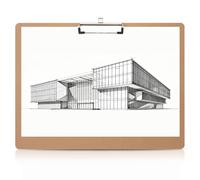 UKCOCO Porte-documents A3 Format 45x33 Cm avec Pince Métallique Ajustable, Planchette Rigide Légère pour Bureau et Hôtel, Bloc-notes à Dessin Multifonction, Organisateur de Documents